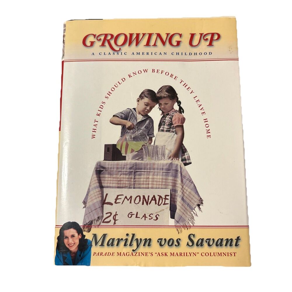 Growing Up: A Classic American Childhood By Marilyn vos Savant HC DJ 2002 1st Ed